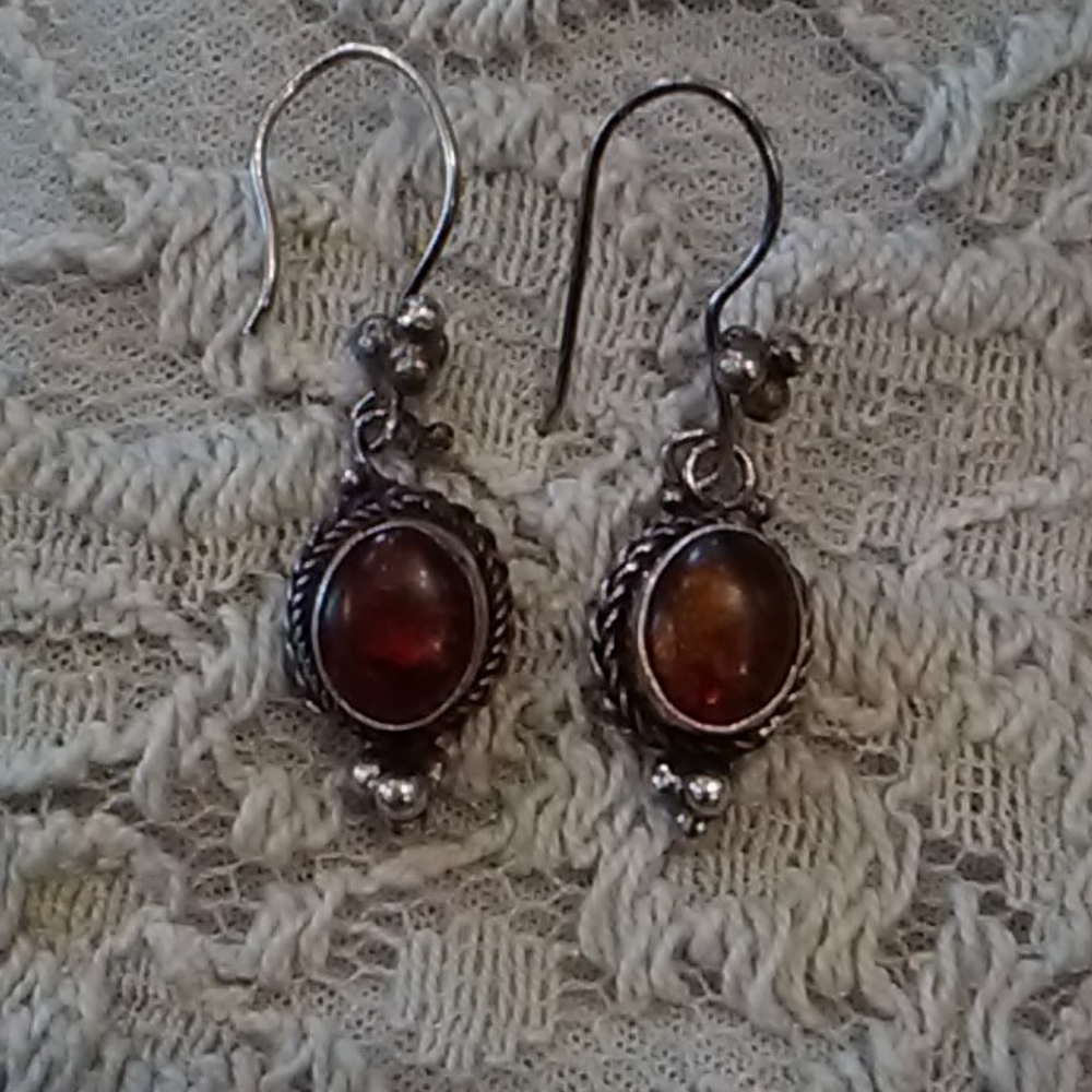 Vintage Amber earrings.